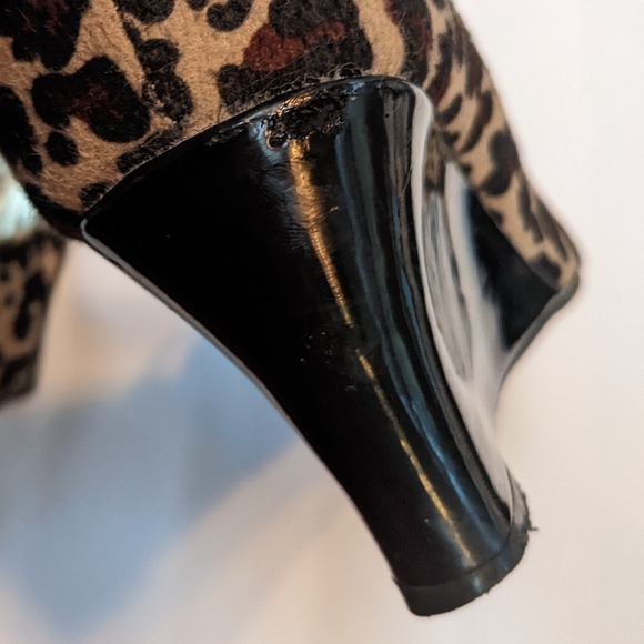 Rampage Leopard Peep Toe Wedge 8.5 - Picture 5 of 5
